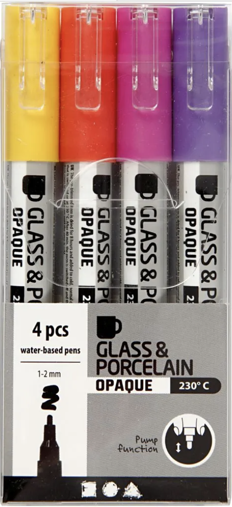 marcadores para vidrio y porcelana finecolour juego de 12 marcadores para vidrio y porcelana finecolour juego de 12