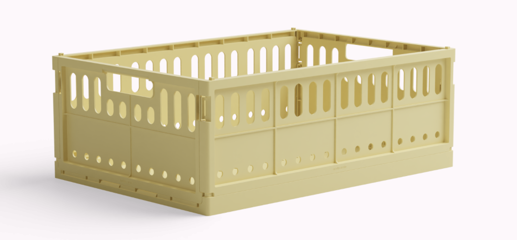 caja plegable maxi lemon cream de made crate caja plegable maxi lemon cream de made crate